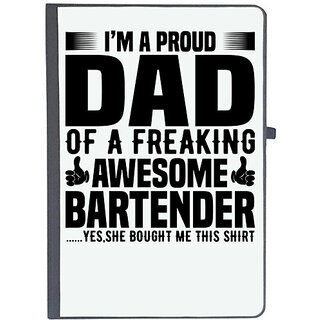                       UDNAG Ruled Notebook Diary 'Father | I'm a proud dad', [A5 80Pages 80GSM]                                              