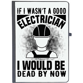                       UDNAG Ruled Notebook Diary 'Electrician | If I wasn't', [A5 80Pages 80GSM]                                              