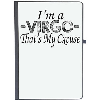                       UDNAG Ruled Notebook Diary 'Zodiac Sign | i'm a virgo that's my excuse', [A5 80Pages 80GSM]                                              