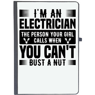                       UDNAG Ruled Notebook Diary 'Electrician | 9 I'm a', [A5 80Pages 80GSM]                                              