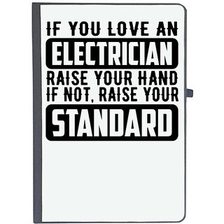                       UDNAG Ruled Notebook Diary 'Electrician | If you love', [A5 80Pages 80GSM]                                              