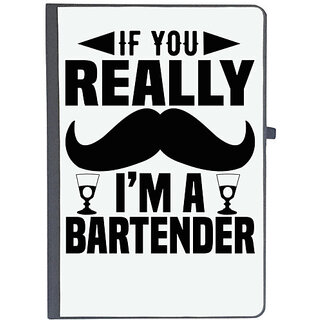                       UDNAG Ruled Notebook Diary 'Bartender | If you really', [A5 80Pages 80GSM]                                              