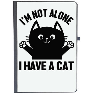                       UDNAG Ruled Notebook Diary 'Cat | I'm not alone', [A5 80Pages 80GSM]                                              