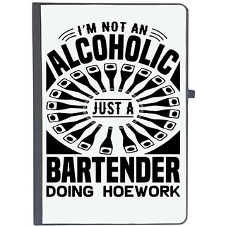                       UDNAG Ruled Notebook Diary 'Bartender | I'm not an', [A5 80Pages 80GSM]                                              