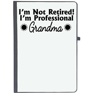                       UDNAG Ruled Notebook Diary 'Grand Mother | i'm not retired', [A5 80Pages 80GSM]                                              