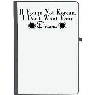                      UDNAG Ruled Notebook Diary 'Drama | if you're not korean,', [A5 80Pages 80GSM]                                              