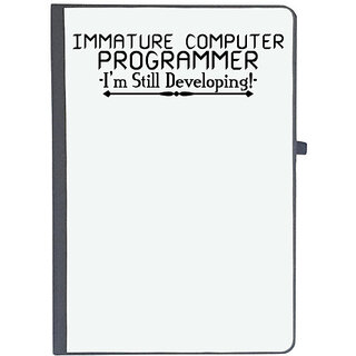                       UDNAG Ruled Notebook Diary 'Programmer | immature computer programme', [A5 80Pages 80GSM]                                              
