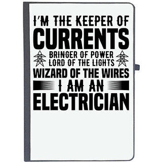                       UDNAG Ruled Notebook Diary 'Electrician | I'm the keeper', [A5 80Pages 80GSM]                                              