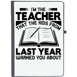                       UDNAG Ruled Notebook Diary 'Teacher | I'm the teacher', [A5 80Pages 80GSM]                                              