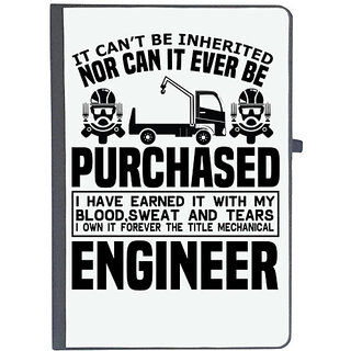                       UDNAG Ruled Notebook Diary 'Engineer | It can not be', [A5 80Pages 80GSM]                                              