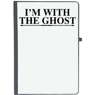                       UDNAG Ruled Notebook Diary 'ghost | i'm with the ghost', [A5 80Pages 80GSM]                                              