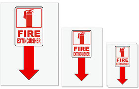 UDNAG Untearable Waterproof Stickers 155GSM 'Fire Extinguisher' A4 x 1pc, A5 x 1pc & A6 x 2pc