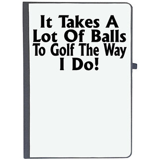                       UDNAG Ruled Notebook Diary 'Golf | it takes a lot of', [A5 80Pages 80GSM]                                              