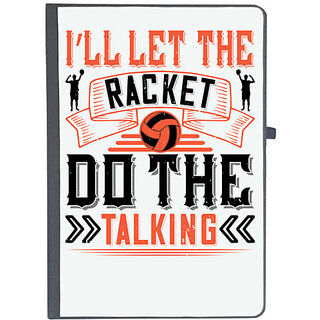                       UDNAG Ruled Notebook Diary 'Basketball | Ill let the racket do the talking', [A5 80Pages 80GSM]                                              