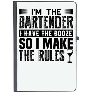                       UDNAG Ruled Notebook Diary 'Bartender | Im the bartender', [A5 80Pages 80GSM]                                              