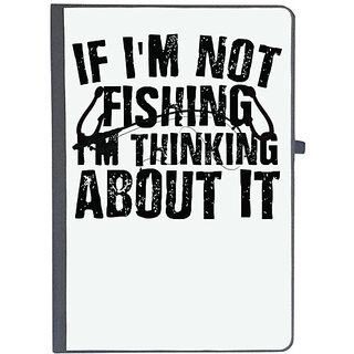                       UDNAG Ruled Notebook Diary 'Fishing | If I'm Not fishing,', [A5 80Pages 80GSM]                                              