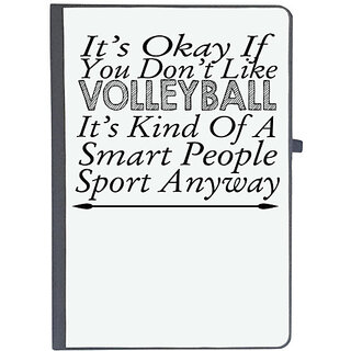                       UDNAG Ruled Notebook Diary 'Vollyball | it's okay if you don't like volleyball', [A5 80Pages 80GSM]                                              