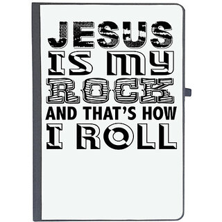                       UDNAG Ruled Notebook Diary 'is my rock', [A5 80Pages 80GSM]                                              