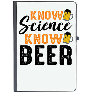                       UDNAG Ruled Notebook Diary 'Science Beer | KNOW Science Know Beer', [A5 80Pages 80GSM]                                              