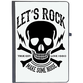                       UDNAG Ruled Notebook Diary 'Death | Let's rock', [A5 80Pages 80GSM]                                              