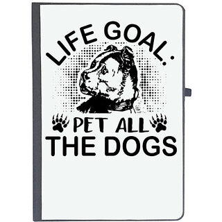                       UDNAG Ruled Notebook Diary 'Dog | Life goal', [A5 80Pages 80GSM]                                              