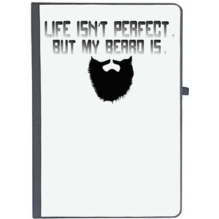                       UDNAG Ruled Notebook Diary 'Beard | life isn't perfect', [A5 80Pages 80GSM]                                              