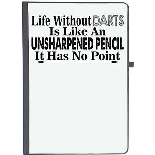                       UDNAG Ruled Notebook Diary 'Darts | life without darts is like an', [A5 80Pages 80GSM]                                              