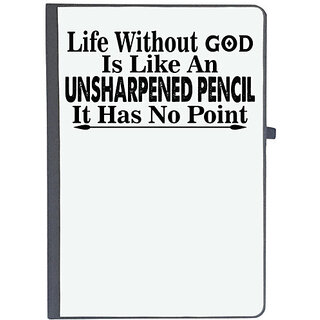                       UDNAG Ruled Notebook Diary '| life without  is like an', [A5 80Pages 80GSM]                                              