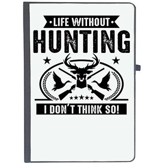                       UDNAG Ruled Notebook Diary 'Hunter | Life Witout', [A5 80Pages 80GSM]                                              