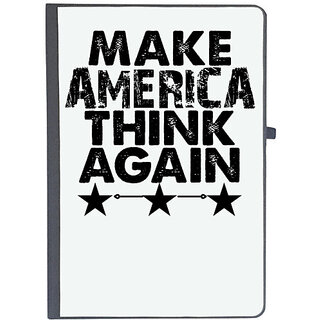                       UDNAG Ruled Notebook Diary 'America | make america think again', [A5 80Pages 80GSM]                                              