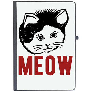                       UDNAG Ruled Notebook Diary 'Cat | meow', [A5 80Pages 80GSM]                                              