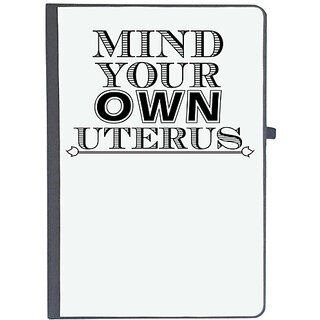                       UDNAG Ruled Notebook Diary 'Uterus | ind your own uterus', [A5 80Pages 80GSM]                                              