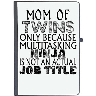                       UDNAG Ruled Notebook Diary 'Mother | mom of twins only because', [A5 80Pages 80GSM]                                              