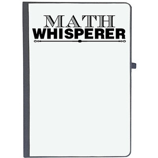                       UDNAG Ruled Notebook Diary 'Math | math whisperer', [A5 80Pages 80GSM]                                              