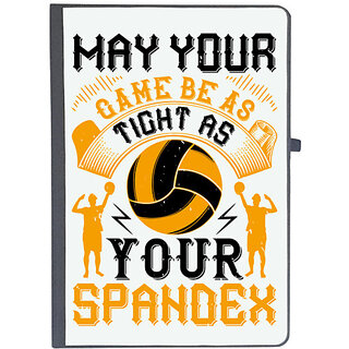                       UDNAG Ruled Notebook Diary 'Vollyball | May your game be as tight as your spandex', [A5 80Pages 80GSM]                                              