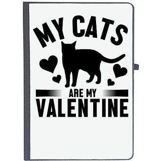                       UDNAG Ruled Notebook Diary 'Cat my Valentine | My cats', [A5 80Pages 80GSM]                                              