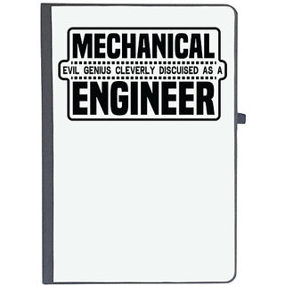                       UDNAG Ruled Notebook Diary 'Engineer | Mechanical evil', [A5 80Pages 80GSM]                                              