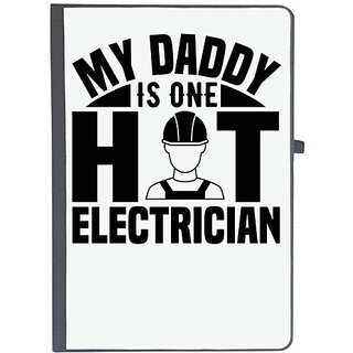                       UDNAG Ruled Notebook Diary 'Electrician | My Daddy', [A5 80Pages 80GSM]                                              