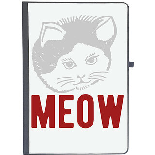                      UDNAG Ruled Notebook Diary 'Cat | meow 1', [A5 80Pages 80GSM]                                              