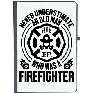                       UDNAG Ruled Notebook Diary 'Firefighter | Never understimate', [A5 80Pages 80GSM]                                              