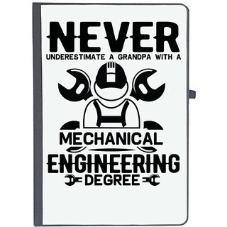                       UDNAG Ruled Notebook Diary 'Mechanical Engineer | Never 2', [A5 80Pages 80GSM]                                              