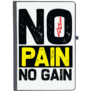                       UDNAG Ruled Notebook Diary 'Pain | No Pain No Gain', [A5 80Pages 80GSM]                                              