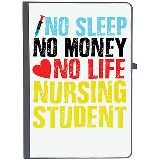                       UDNAG Ruled Notebook Diary 'Nurse | No Sleep', [A5 80Pages 80GSM]                                              