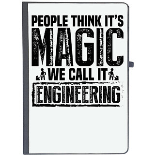                       UDNAG Ruled Notebook Diary 'Engineer | People think 2', [A5 80Pages 80GSM]                                              
