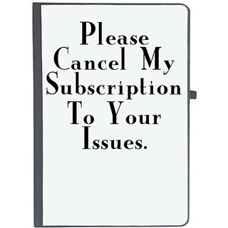                       UDNAG Ruled Notebook Diary '| please cancel my subscription', [A5 80Pages 80GSM]                                              