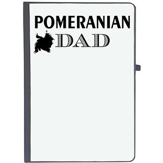                       UDNAG Ruled Notebook Diary 'Father | pomeranian dad', [A5 80Pages 80GSM]                                              
