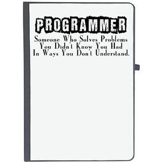                       UDNAG Ruled Notebook Diary 'Programmer | programmer some one who', [A5 80Pages 80GSM]                                              