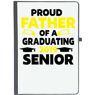                       UDNAG Ruled Notebook Diary 'Father, School | Proud Father Of a Graduating', [A5 80Pages 80GSM]                                              