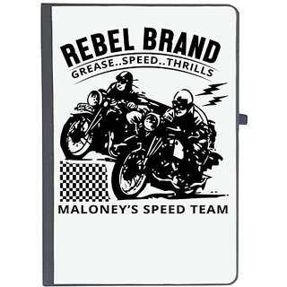                       UDNAG Ruled Notebook Diary 'Rider | Rebel brand', [A5 80Pages 80GSM]                                              