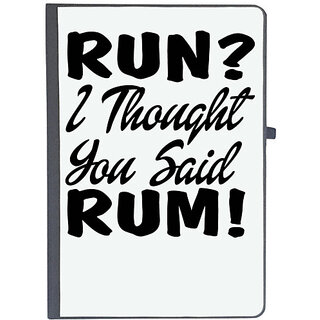                       UDNAG Ruled Notebook Diary 'Rum | run i thought', [A5 80Pages 80GSM]                                              